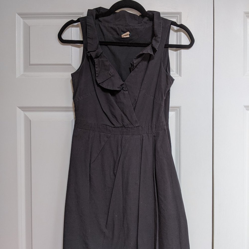 J. Crew wedding Blakely dress in black cotton